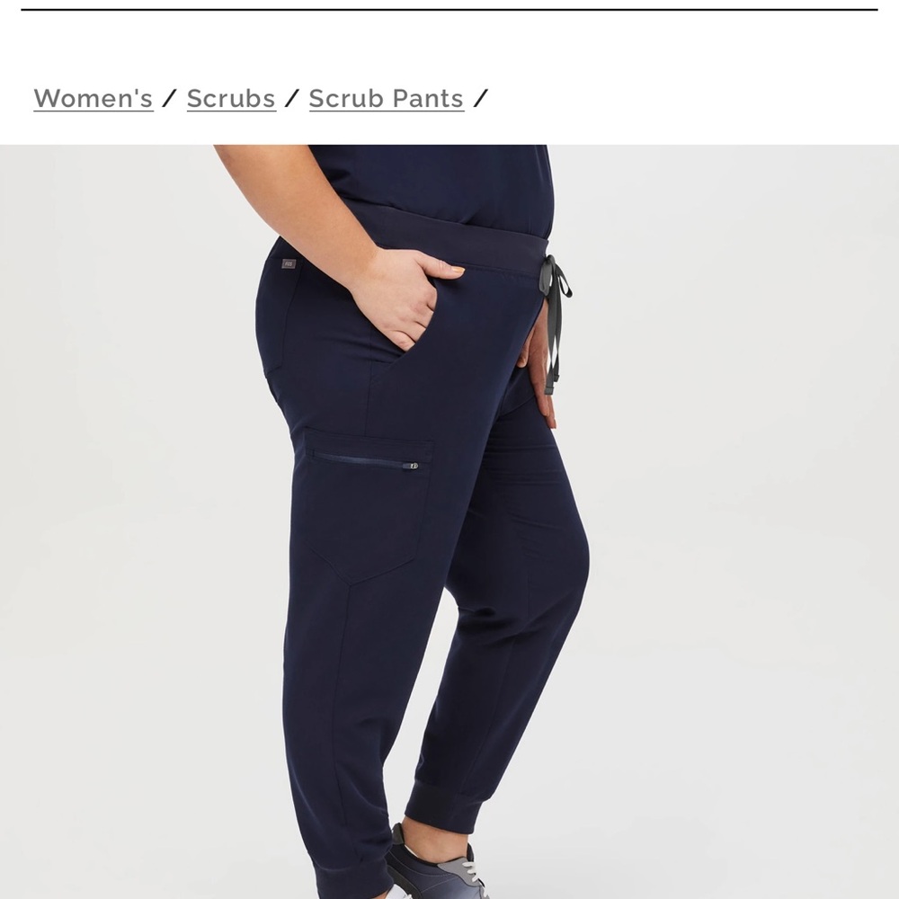 Figs Women's Dark Blue Jogger Scrub Pants